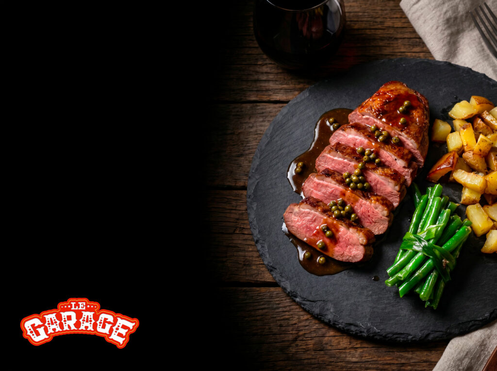 Plat équilibré avec viande, haricots verts et pommes de terre chez Gourmet & Glouton à Chaudes-Aigues